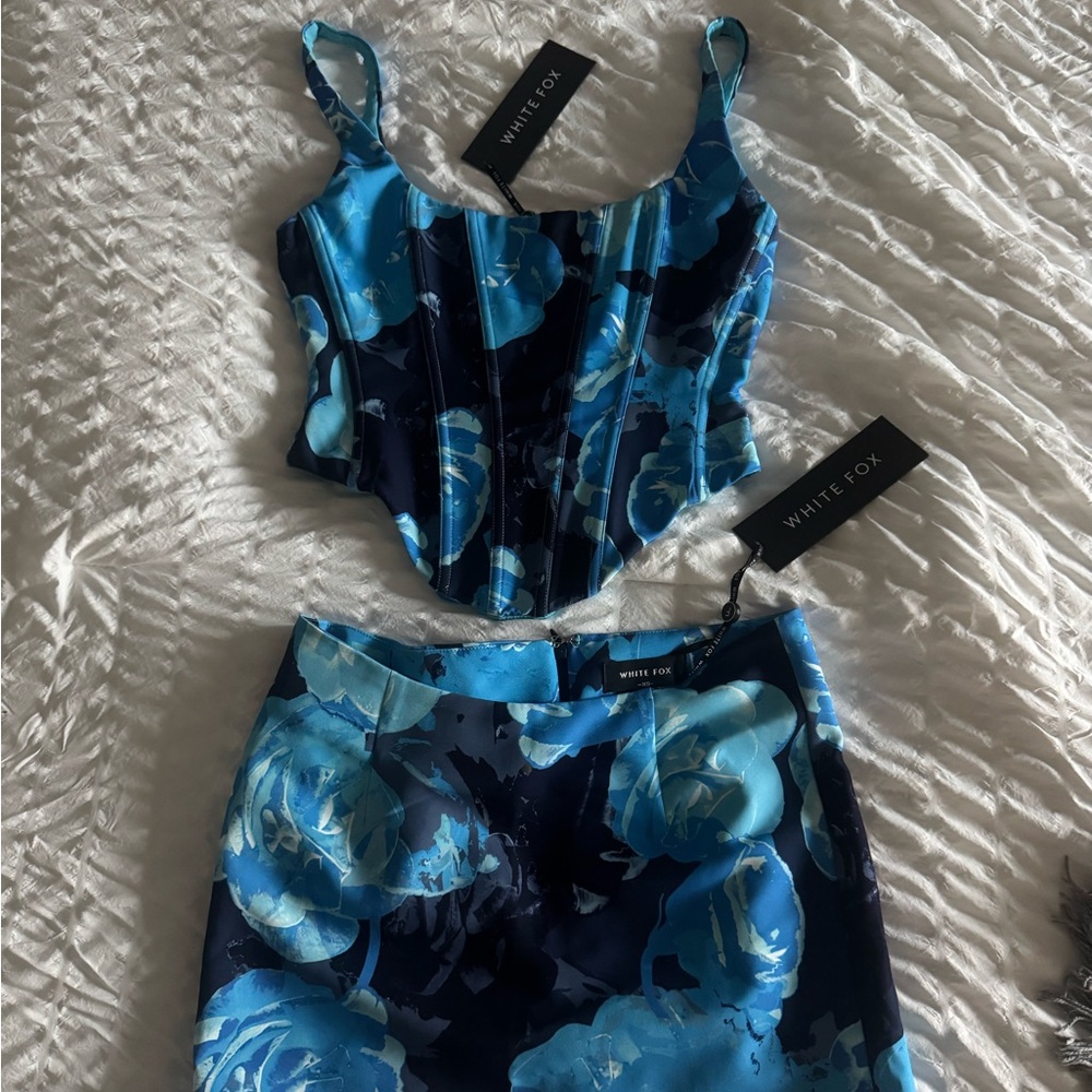 White Fox Boutique Skirt Set BRAND NEW